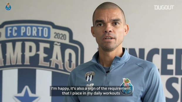 Pepe on his 100th Champions League match